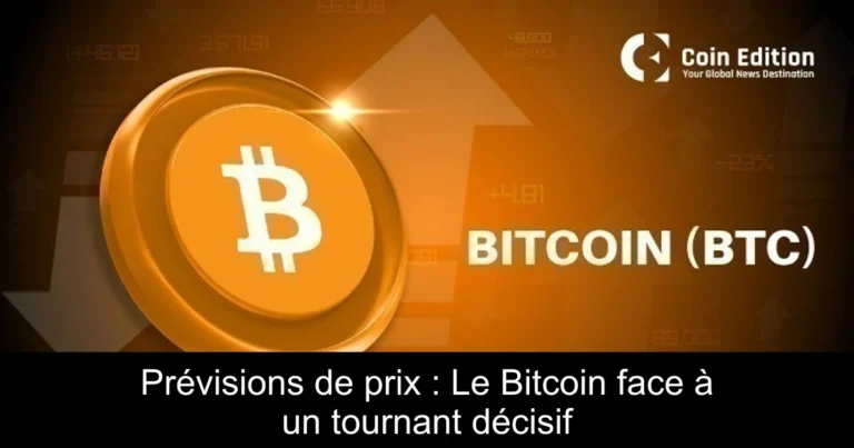 Prévisions de prix : Le Bitcoin face à un tournant décisif