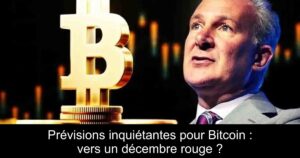 Prévisions inquiétantes pour Bitcoin : vers un décembre rouge ?