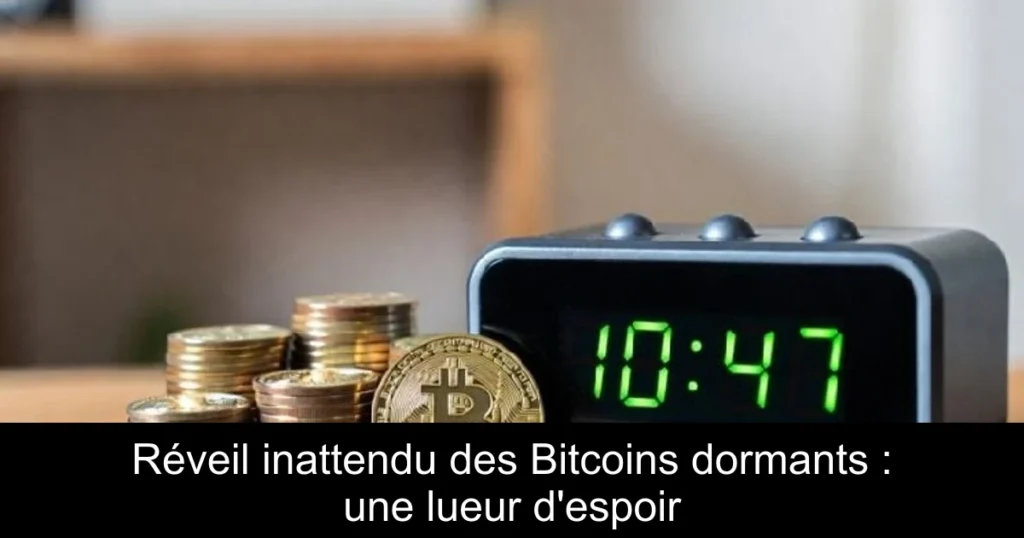 Réveil inattendu des Bitcoins dormants : une lueur d’espoir