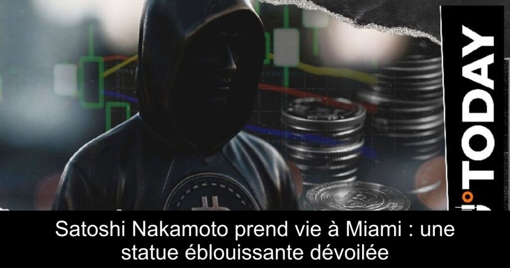 Satoshi Nakamoto prend vie à Miami : une statue éblouissante dévoilée