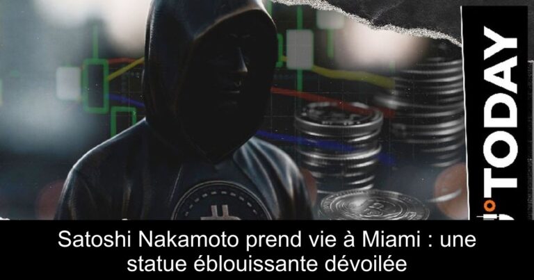 Satoshi Nakamoto prend vie à Miami : une statue éblouissante dévoilée