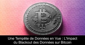 Une Tempête de Données en Vue : L&rsquo;Impact du Blackout des Données sur Bitcoin