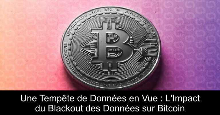 Une Tempête de Données en Vue : L'Impact du Blackout des Données sur Bitcoin