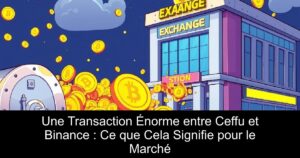 Une Transaction Énorme entre Ceffu et Binance : Ce que Cela Signifie pour le Marché