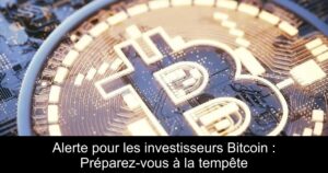 Alerte pour les investisseurs Bitcoin : Préparez-vous à la tempête