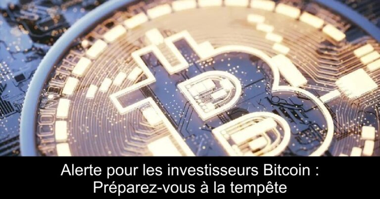 Alerte pour les investisseurs Bitcoin : Préparez-vous à la tempête