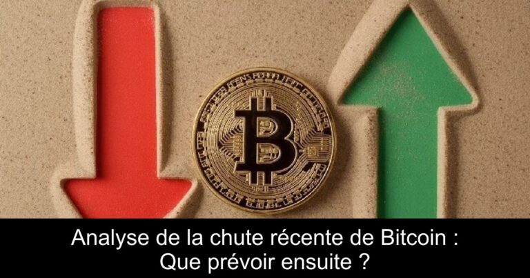 Analyse de la chute récente de Bitcoin : Que prévoir ensuite ?