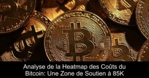 Analyse de la Heatmap des Coûts du Bitcoin: Une Zone de Soutien à 85K