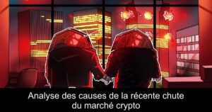 Analyse des causes de la récente chute du marché crypto