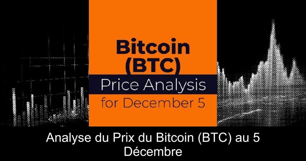 Analyse du Prix du Bitcoin (BTC) au 5 Décembre