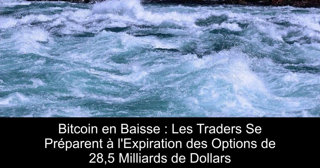 Bitcoin en Baisse : Les Traders Se Préparent à l&rsquo;Expiration des Options de 28,5 Milliards de Dollars