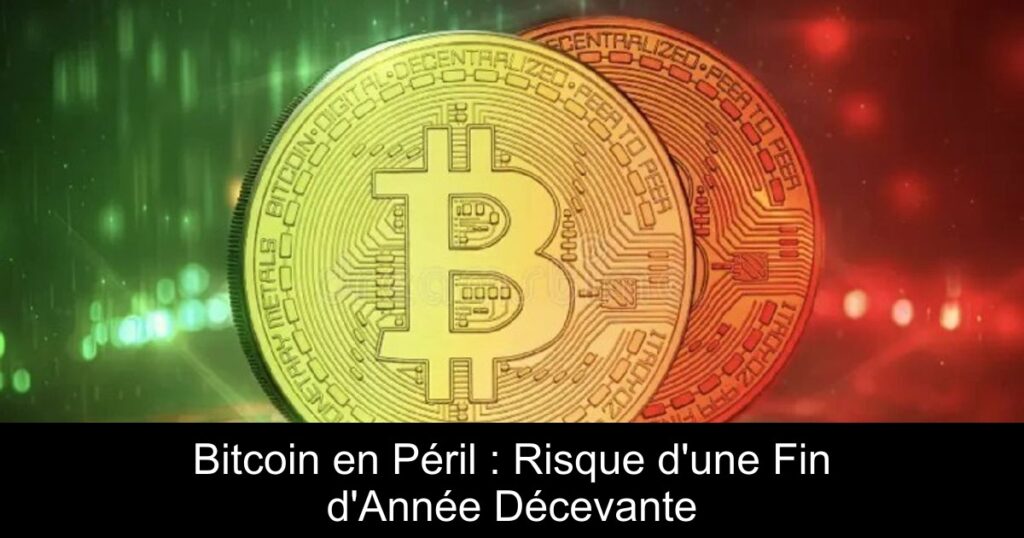 Bitcoin en Péril : Risque d&rsquo;une Fin d&rsquo;Année Décevante