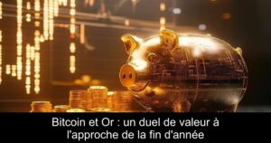 Bitcoin et Or : un duel de valeur à l&rsquo;approche de la fin d&rsquo;année