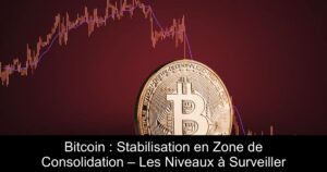 Bitcoin : Stabilisation en Zone de Consolidation – Les Niveaux à Surveiller