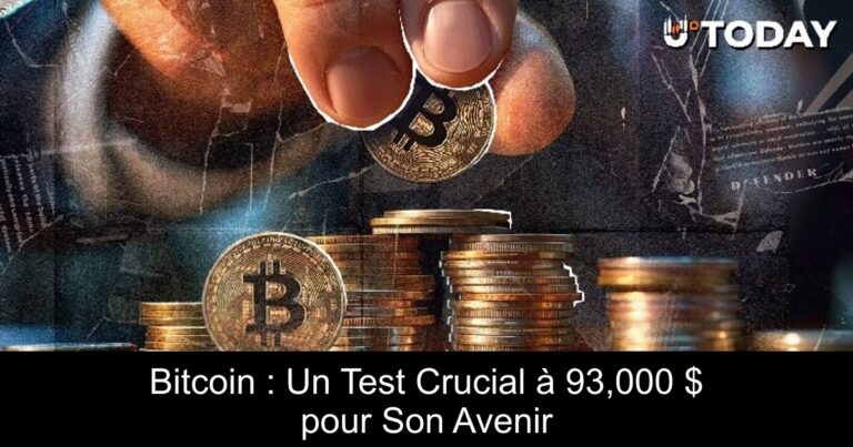 Bitcoin : Un Test Crucial à 93,000 $ pour Son Avenir