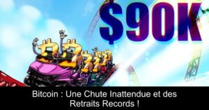 Bitcoin : Une Chute Inattendue et des Retraits Records !