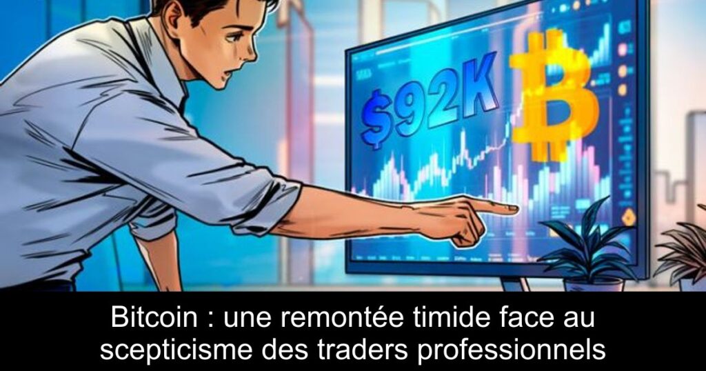 Bitcoin : une remontée timide face au scepticisme des traders professionnels
