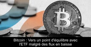 Bitcoin : Vers un point d&rsquo;équilibre avec l&rsquo;ETF malgré des flux en baisse