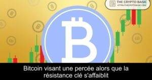 Bitcoin visant une percée alors que la résistance clé s&rsquo;affaiblit
