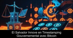 El Salvador Innove en Timestamping Gouvernemental avec Bitcoin