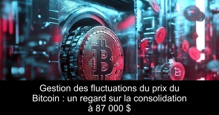 Gestion des fluctuations du prix du Bitcoin : un regard sur la consolidation à 87 000 $