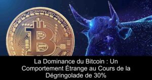 La Dominance du Bitcoin : Un Comportement Étrange au Cours de la Dégringolade de 30%