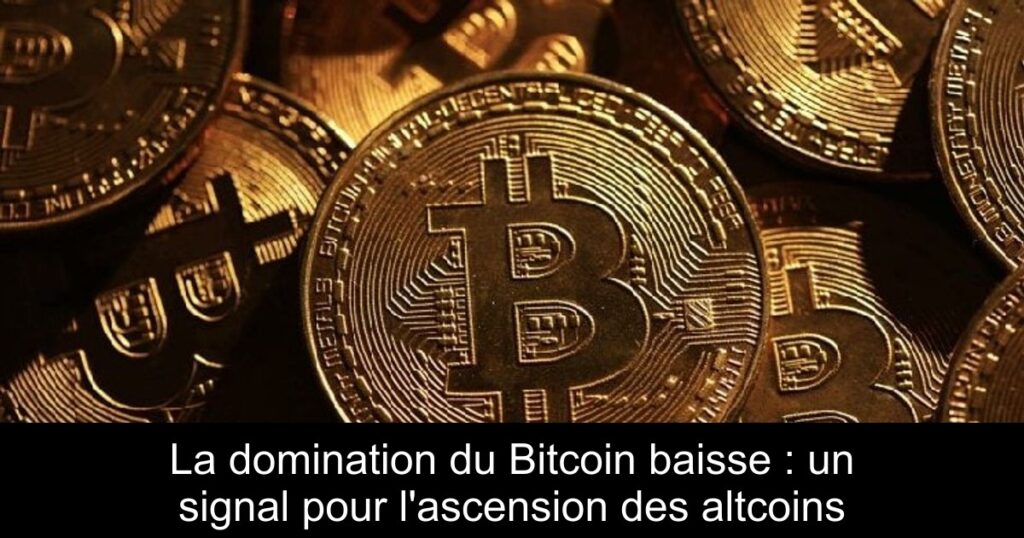 La domination du Bitcoin baisse : un signal pour l&rsquo;ascension des altcoins