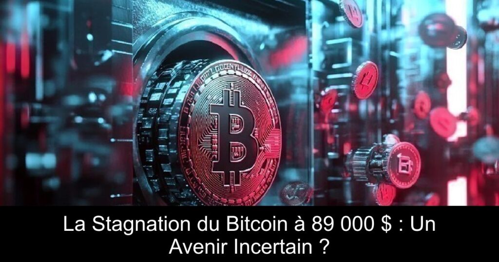 La Stagnation du Bitcoin à 89 000 $ : Un Avenir Incertain ?