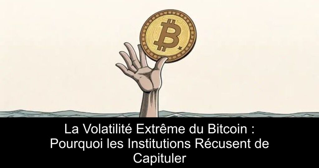 La Volatilité Extrême du Bitcoin : Pourquoi les Institutions Récusent de Capituler