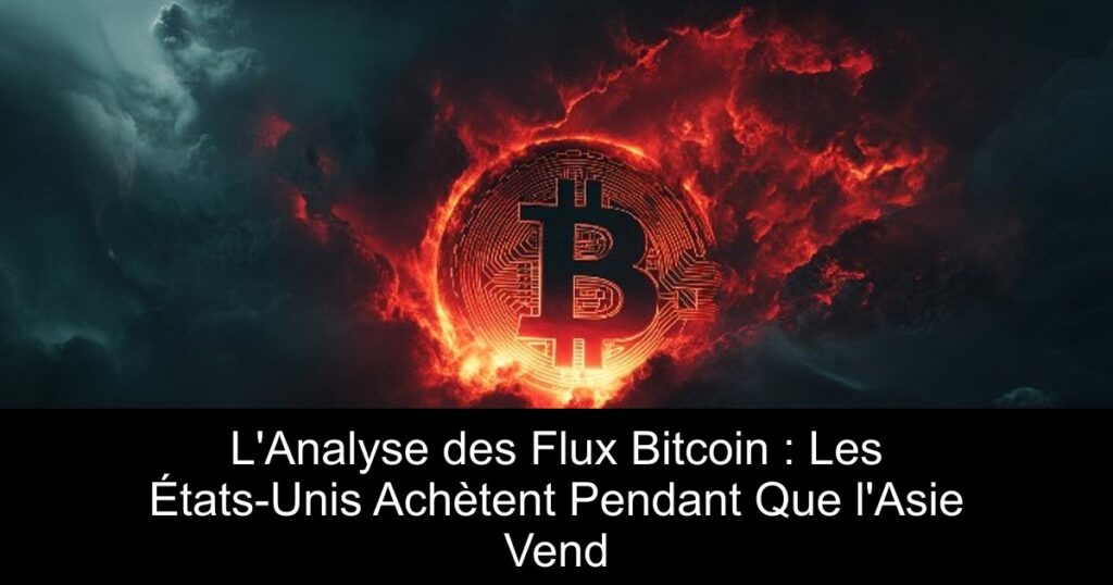 L&rsquo;Analyse des Flux Bitcoin : Les États-Unis Achètent Pendant Que l&rsquo;Asie Vend