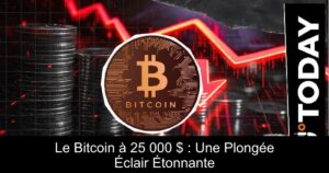 Le Bitcoin à 25 000 $ : Une Plongée Éclair Étonnante