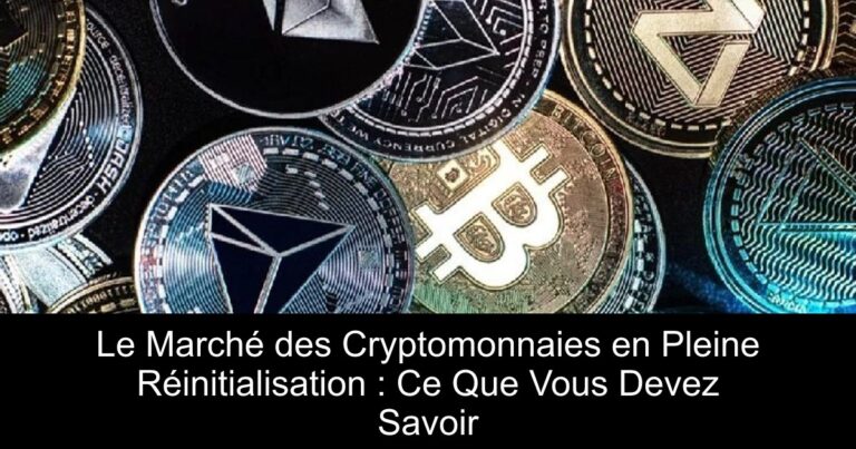 Le Marché des Cryptomonnaies en Pleine Réinitialisation : Ce Que Vous Devez Savoir
