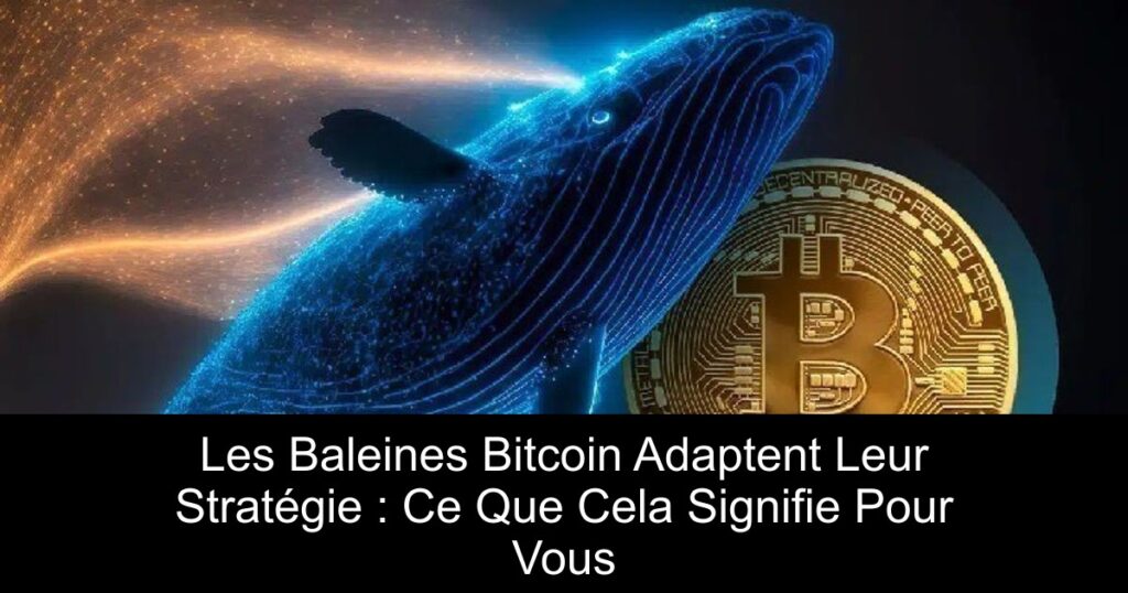 Les Baleines Bitcoin Adaptent Leur Stratégie : Ce Que Cela Signifie Pour Vous