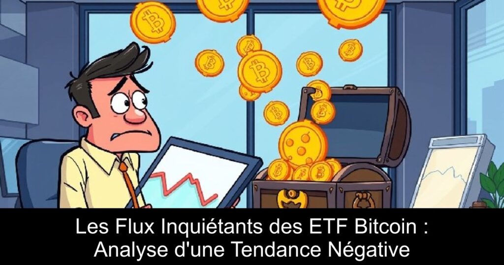 Les Flux Inquiétants des ETF Bitcoin : Analyse d&rsquo;une Tendance Négative