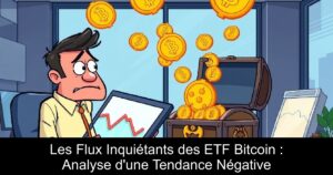 Les Flux Inquiétants des ETF Bitcoin : Analyse d&rsquo;une Tendance Négative