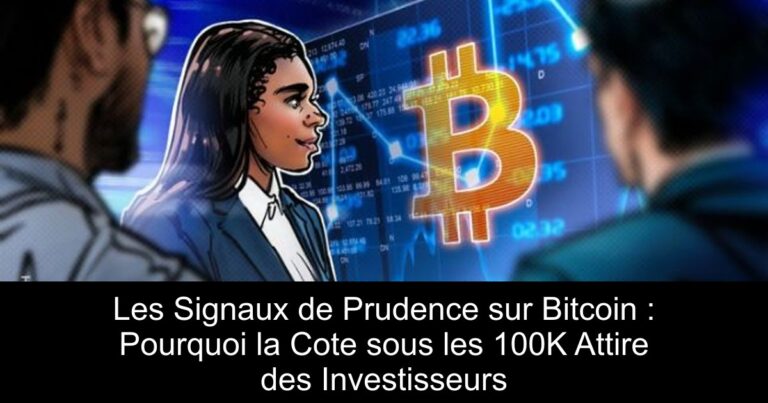 Les Signaux de Prudence sur Bitcoin : Pourquoi la Cote sous les 100K Attire des Investisseurs