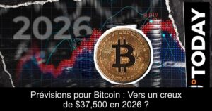 Prévisions pour Bitcoin : Vers un creux de $37,500 en 2026 ?