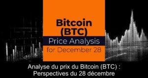 Analyse du prix du Bitcoin (BTC) : Perspectives du 28 décembre