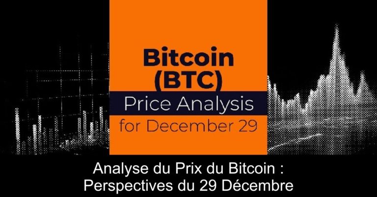 Analyse du Prix du Bitcoin : Perspectives du 29 Décembre