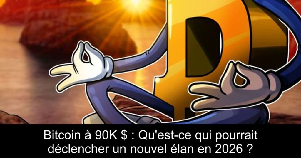 Bitcoin à 90K $ : Qu&rsquo;est-ce qui pourrait déclencher un nouvel élan en 2026 ?