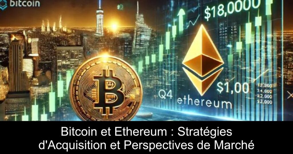 Bitcoin et Ethereum : Stratégies d&rsquo;Acquisition et Perspectives de Marché
