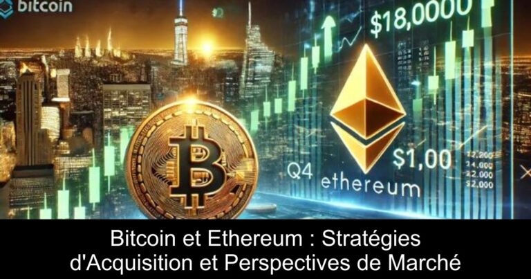 Bitcoin et Ethereum : Stratégies d'Acquisition et Perspectives de Marché