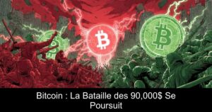 Bitcoin : La Bataille des 90,000$ Se Poursuit