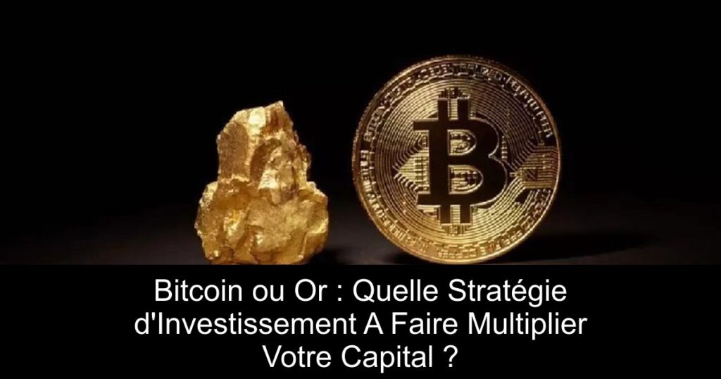 Bitcoin ou Or : Quelle Stratégie d&rsquo;Investissement A Faire Multiplier Votre Capital ?