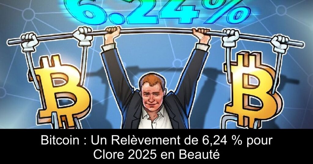 Bitcoin : Un Relèvement de 6,24 % pour Clore 2025 en Beauté