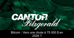 Bitcoin : Vers une chute à 75 000 $ en 2026 ?