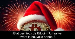 État des lieux de Bitcoin : Un rallye avant la nouvelle année ?