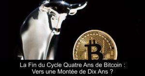 La Fin du Cycle Quatre Ans de Bitcoin : Vers une Montée de Dix Ans ?