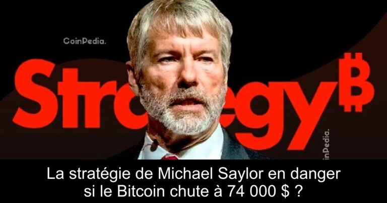 La stratégie de Michael Saylor en danger si le Bitcoin chute à 74 000 $ ?