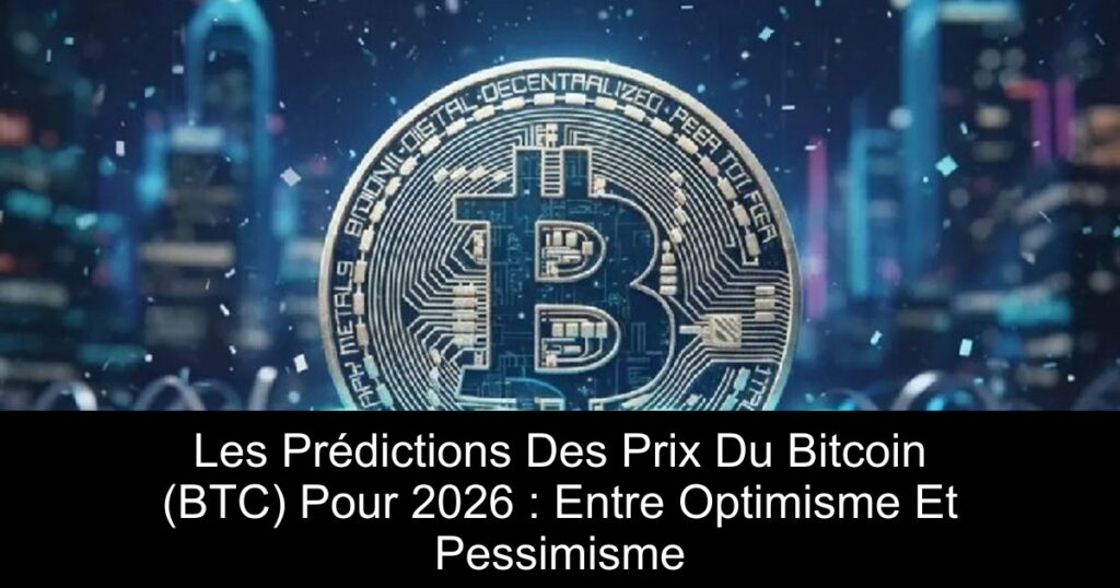 Les Prédictions Des Prix Du Bitcoin (BTC) Pour 2026 : Entre Optimisme Et Pessimisme